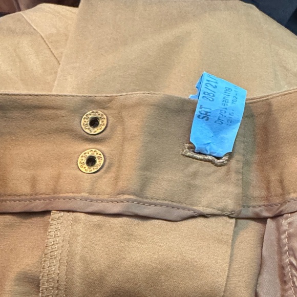 EUC Beautiful Jones New York Women's Camel Trousers Snap ZipFront Dry Cleaned - Picture 5 of 7